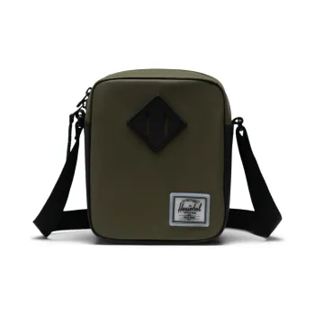 Herschel Recycled Material Cell Phone Pouch, Small Square Bag, Shoulder Bag, Crossbody Bag Unisex Ivy Green