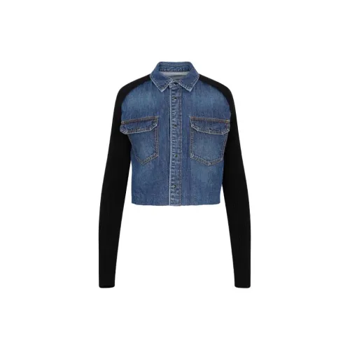 Sacai Jackets Women's Blue Black