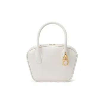 CHARLES&KEITH PU Crossbody Handbag Small Size Women's White/Chocolate/Pink