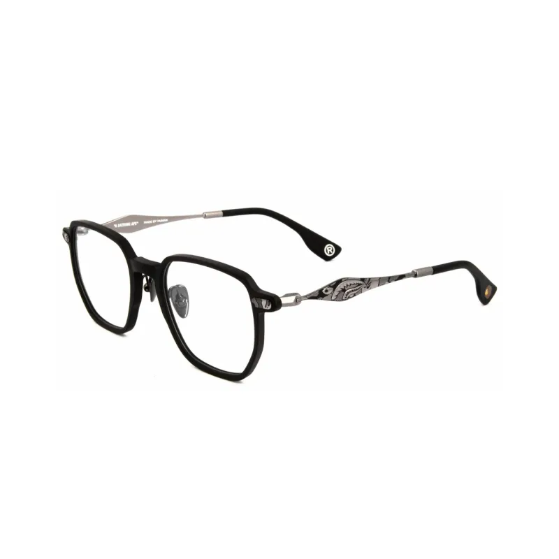 A BATHING APE Eyeglass Frames Unisex MB-Matte Black-0