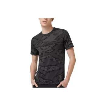 Lululemon T Shirts Men Camouflage Black/CICA/SILD/BLK