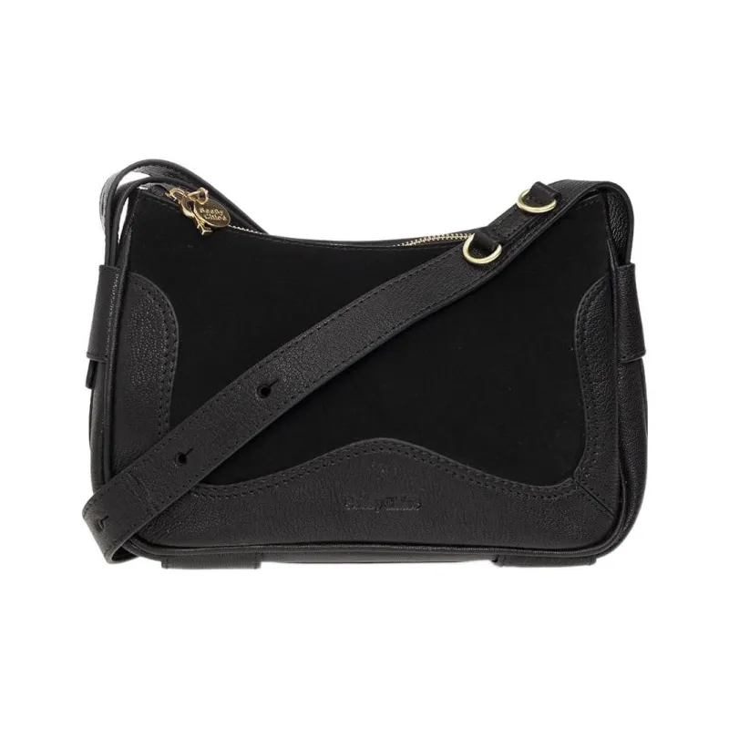 See By Chloe Calfskin One Shoulder Handbags Women's Black-0