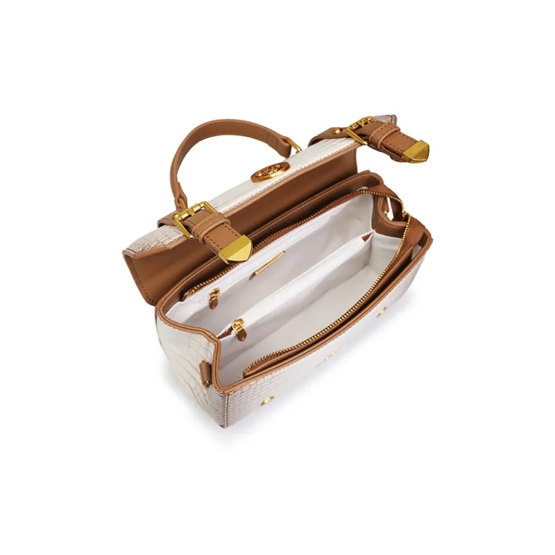 Disney Minnie Series PU Satchel Bag One Shoulder Handbag Crossbody Bag Clutch Women's Brown-4