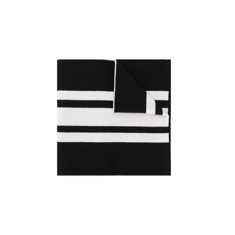 Moncler Knit Scarves Kids Black/White-0