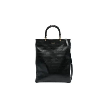 JIL SANDER Embossed Top Handle Bag