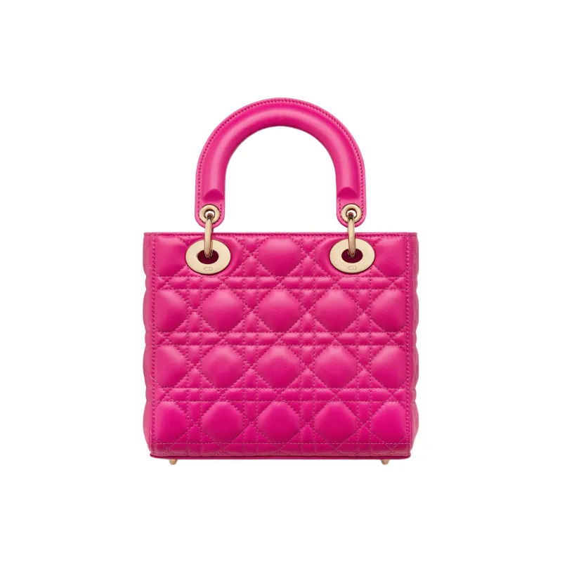 DIOR Lady DiorMy ABCDior Lambskin Shoulder Bag Crossbody Bag Handbag Small Size Women's Rose Red-2