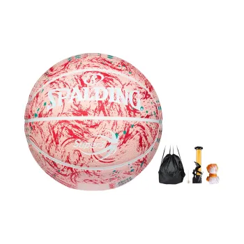 SPALDING SUPER3 Super League Series Rubber Basketball Pink Size 5 Training Unisex