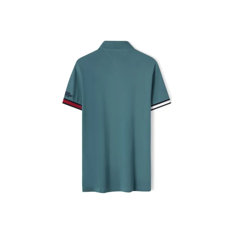 Tommy Hilfiger Polo Shirt Men's Lake Turquoise-1
