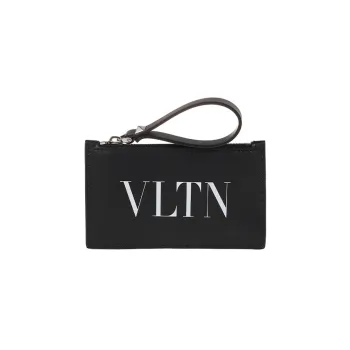Valentino GARAVANI Leather Wallets Card Holders Men's Black
