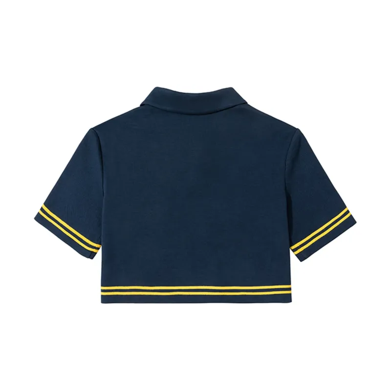 Charlie Luciano Polo Shirt Women's Navy Blue-1
