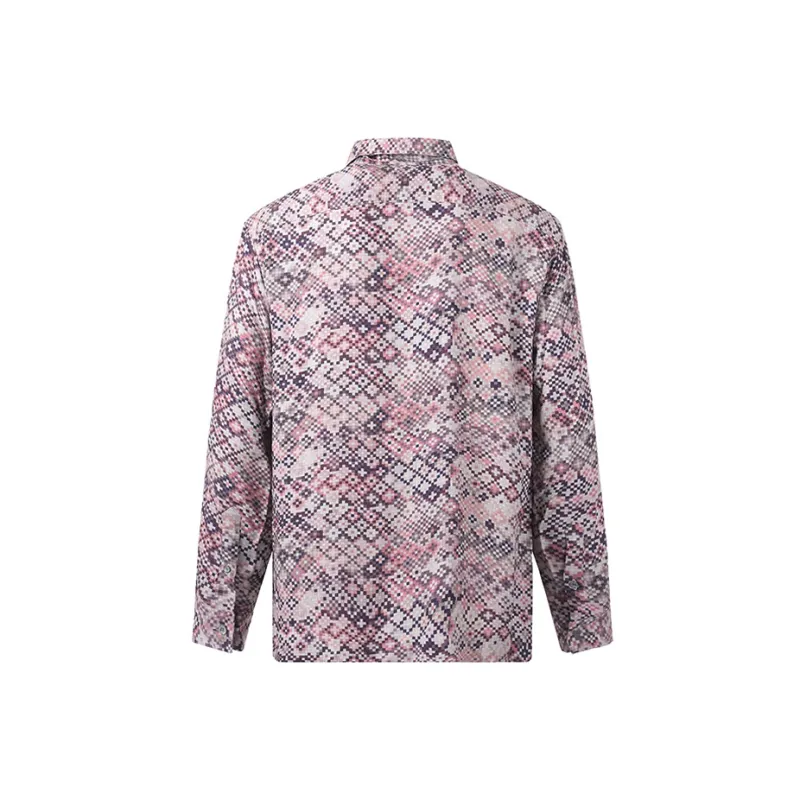 EMPORIO ARMANI FW22 Shirt Men's Gray Pink-1
