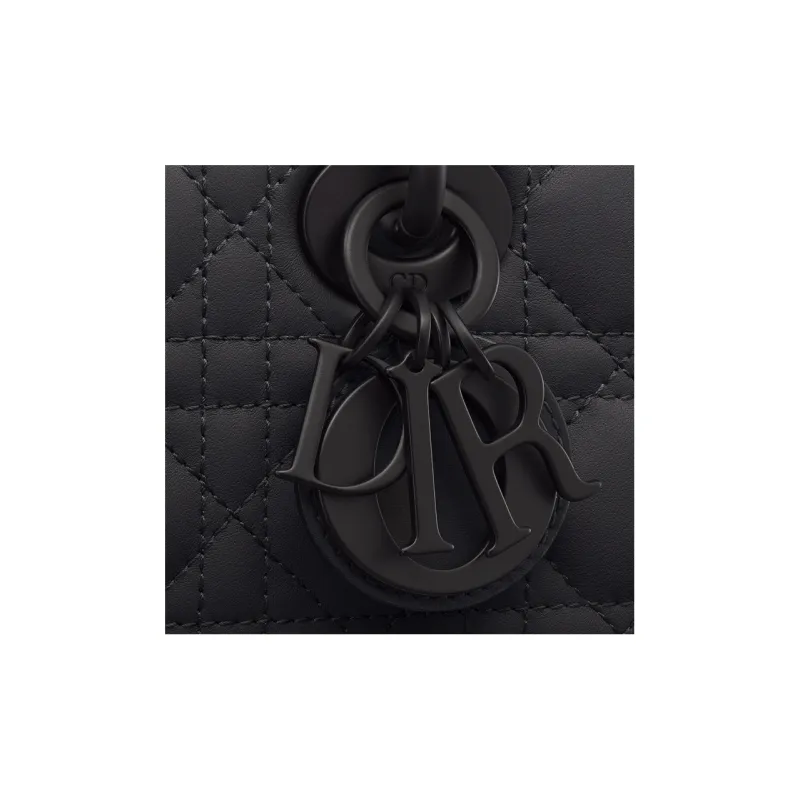 DIOR Lady D JOY Matte Cow Leather Lady Dior Bag, Shoulder Bag, Crossbody Bag, Handbag Trumpets Women's Black-6