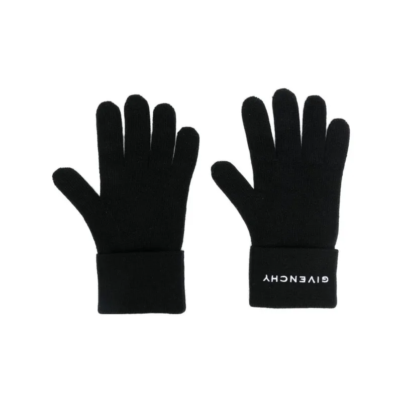 Givenchy Knit Gloves Men Black-0