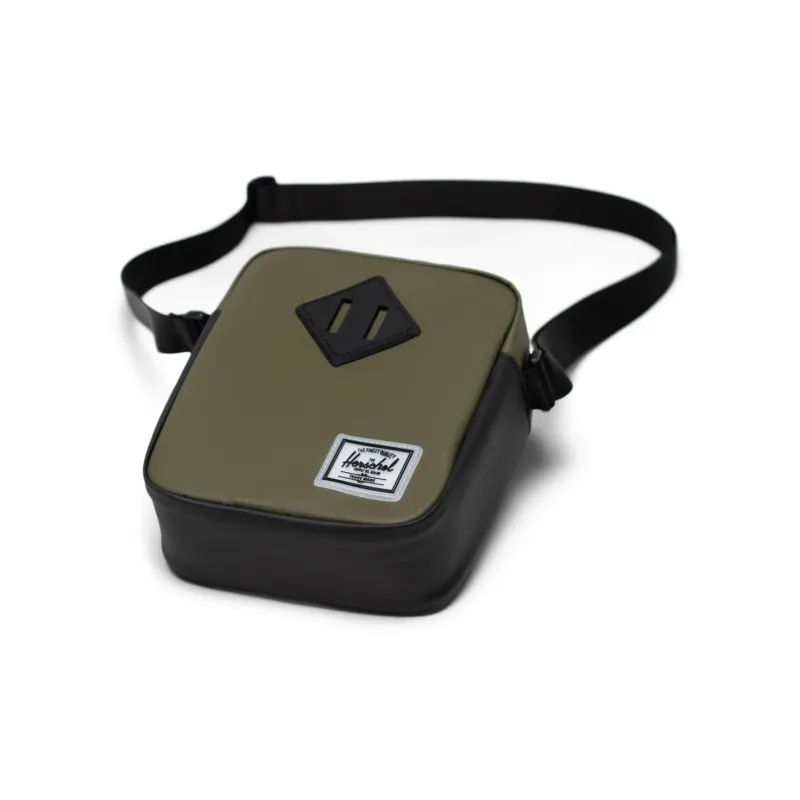 Herschel Recycled Material Cell Phone Pouch, Small Square Bag, Shoulder Bag, Crossbody Bag Unisex Ivy Green-1