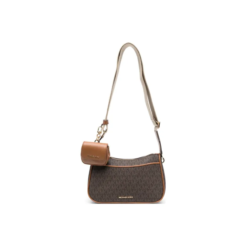 MICHAEL KORS Jet Set Medium Signature Logo Crossbody Bag With Case For Apple AirPods Pro®-0
