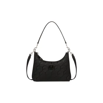 MCM Aren Leather Shoulder Bag Mini Women's Black