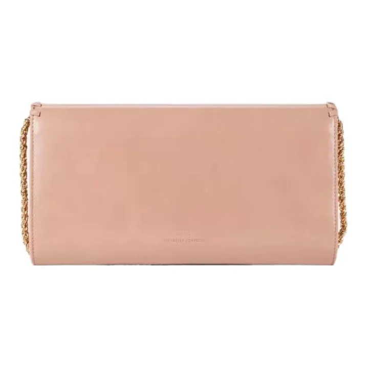 Elisabetta Franchi Leather One Shoulder Crossbody Clutches Regular Women's Pink-2