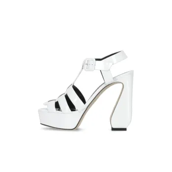SERGIO ROSSI One Strap Sandals 12cm Women's White
