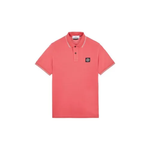 STONE ISLAND Shirts Men Watermelon Red