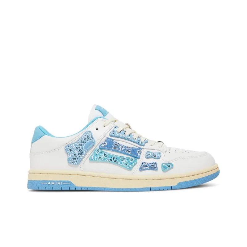 AMIRI Skel Top Low Bandana White Light Blue-1