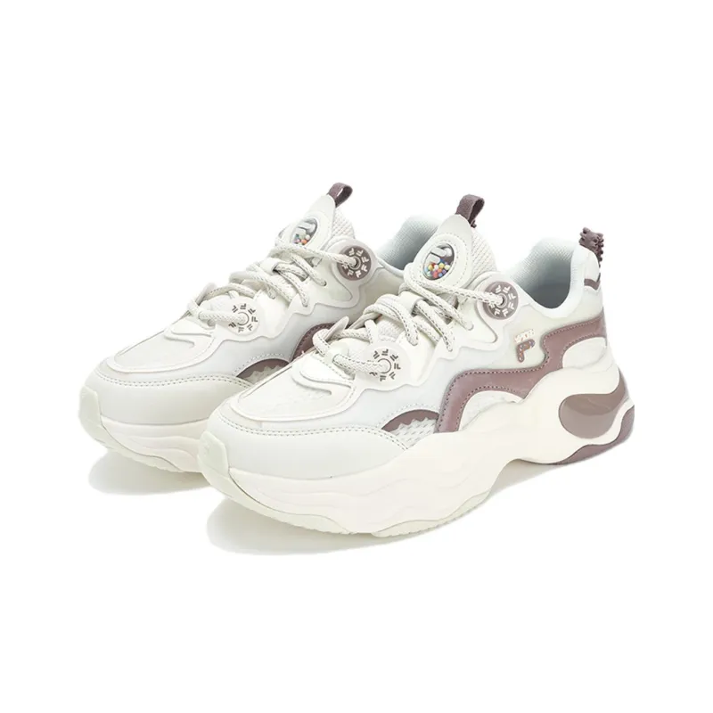 FILA FUSION Bubble Sneakers 'White Brown' Women's-2