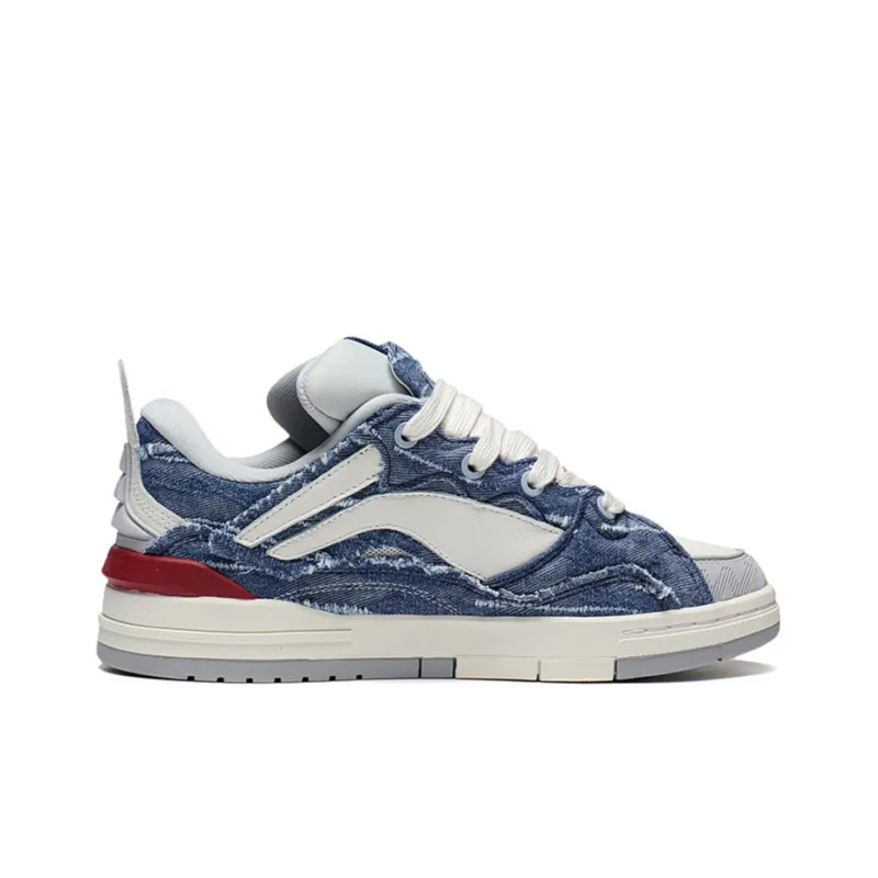 LiNing Wave Pro GOLDEN Low Top Skateboard Shoes Men's Blue White-1