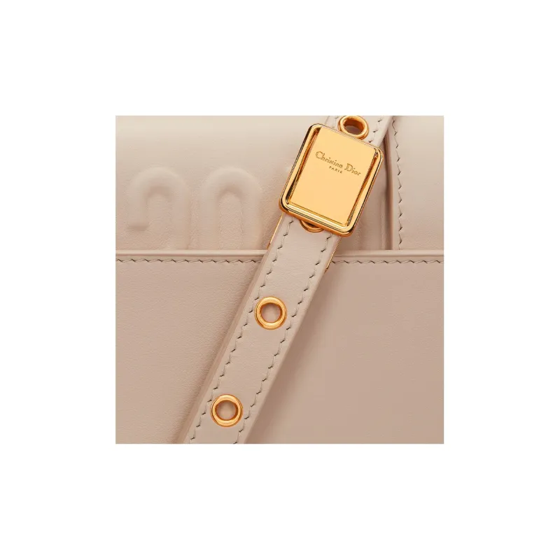 DIOR 30 Montaigne Cow Leather Shoulder Bag Crossbody Bag Women's Caramel Beige-5