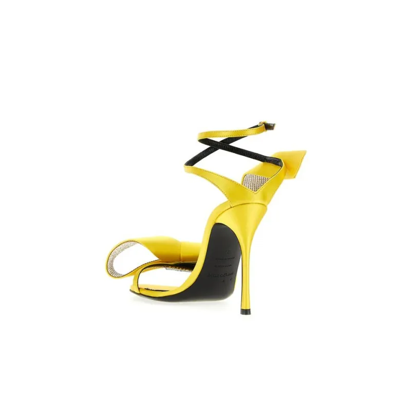 AREA X SERGIO ROSSI Marquise 105mm Satin Sandals-2