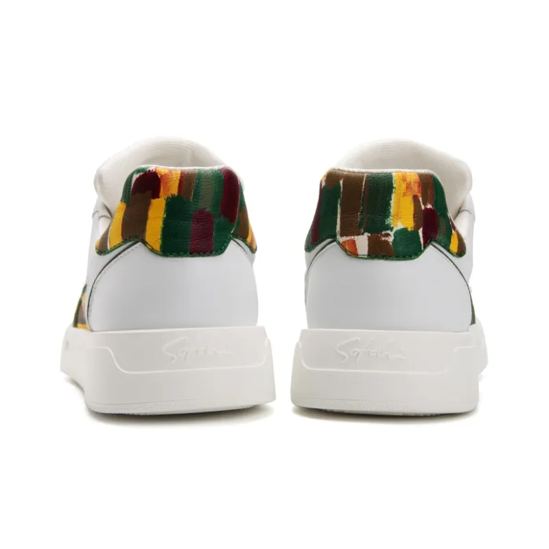 Satchi Stylish Skateboarding Shoes Men's White-4
