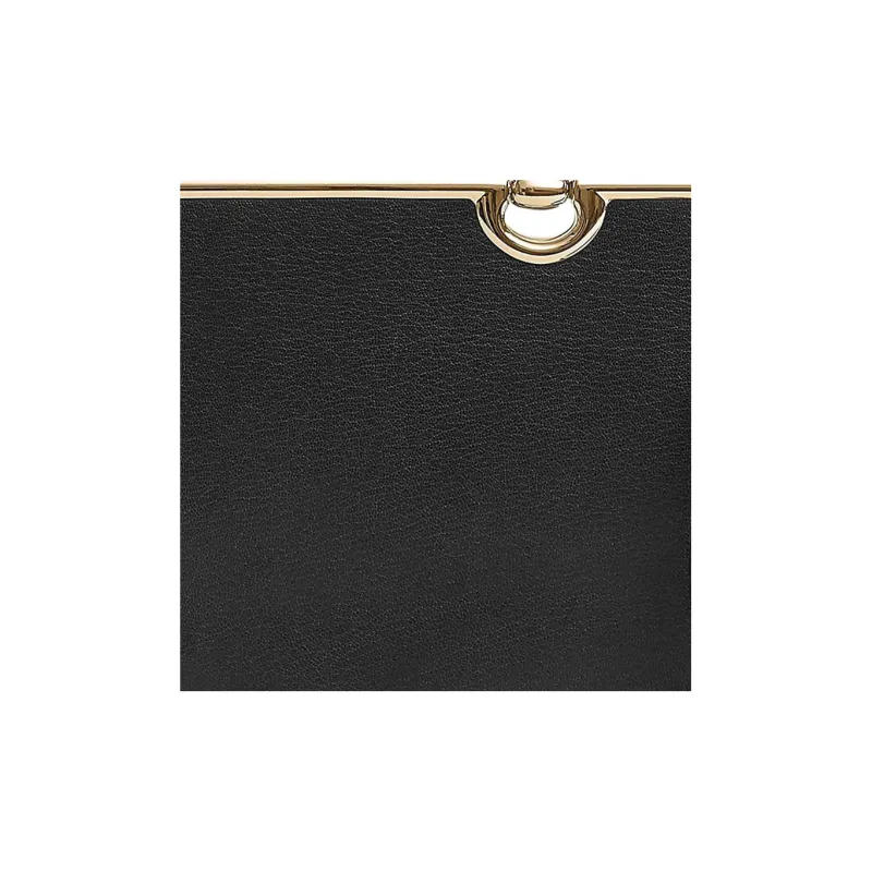 HERMES Mors De Bride Chamkila Goat Skin Crossbody Bag Shoulder Bag Women's 89 Noir Black-4