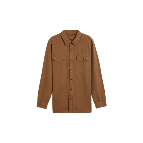 Levis Shirts Men Dark Brown