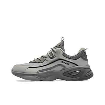 QIAODAN Anti-Slip Wear-Resistant Low-Top Sports Casual Shoes Men's Silent Gray