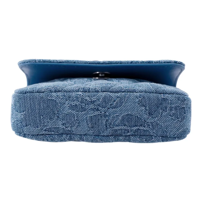 CHANEL 23P SS Denim Flap Bag, Shoulder Bag, Crossbody Bag Mini Women's Washed Blue-3