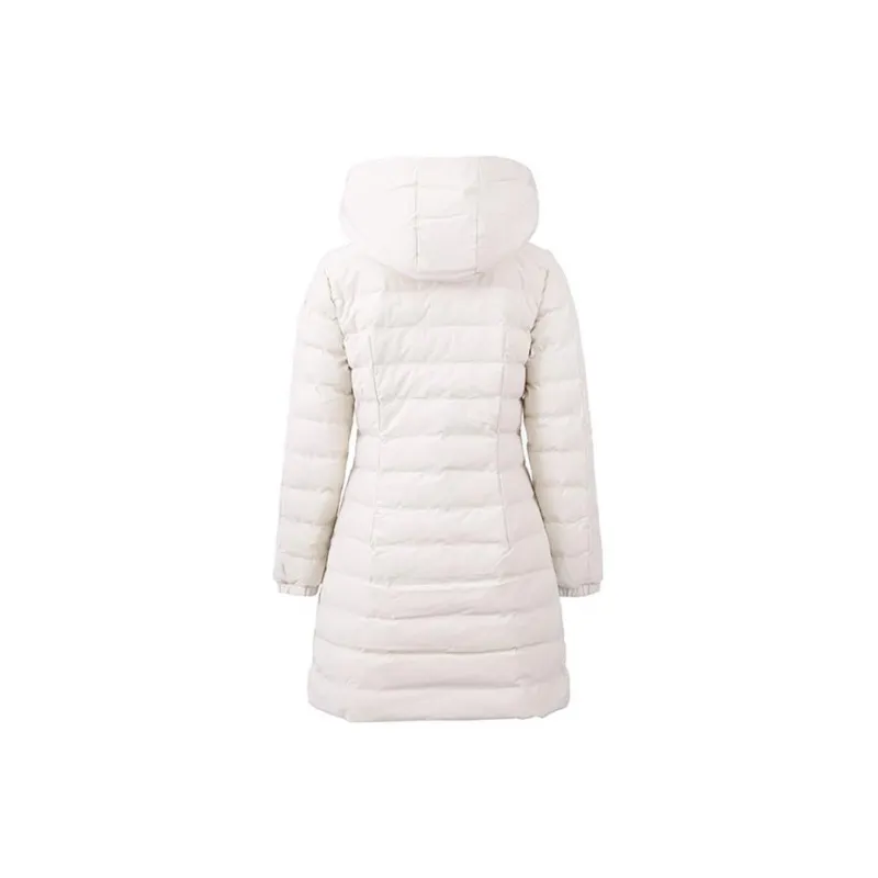 EMPORIO ARMANI EA7 Puffer Jacket Coat Women's Moonlight Beige-1