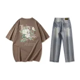 Set (Coffee Tops+Yellow Mud Pants)