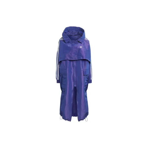 Adidas Originals Trench Coats Women's Blue