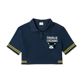 Charlie Luciano Polo Shirt Women's Navy Blue