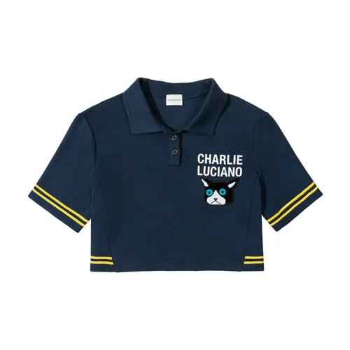 Charlie Luciano Polo Shirt Women's Navy Blue