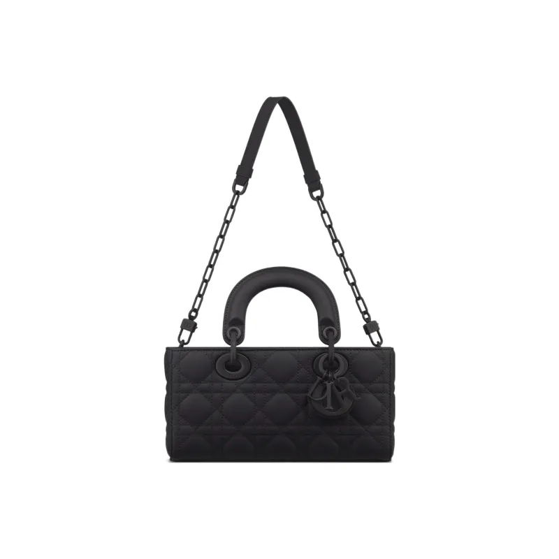 DIOR Lady D JOY Matte Cow Leather Lady Dior Bag, Shoulder Bag, Crossbody Bag, Handbag Trumpets Women's Black-4