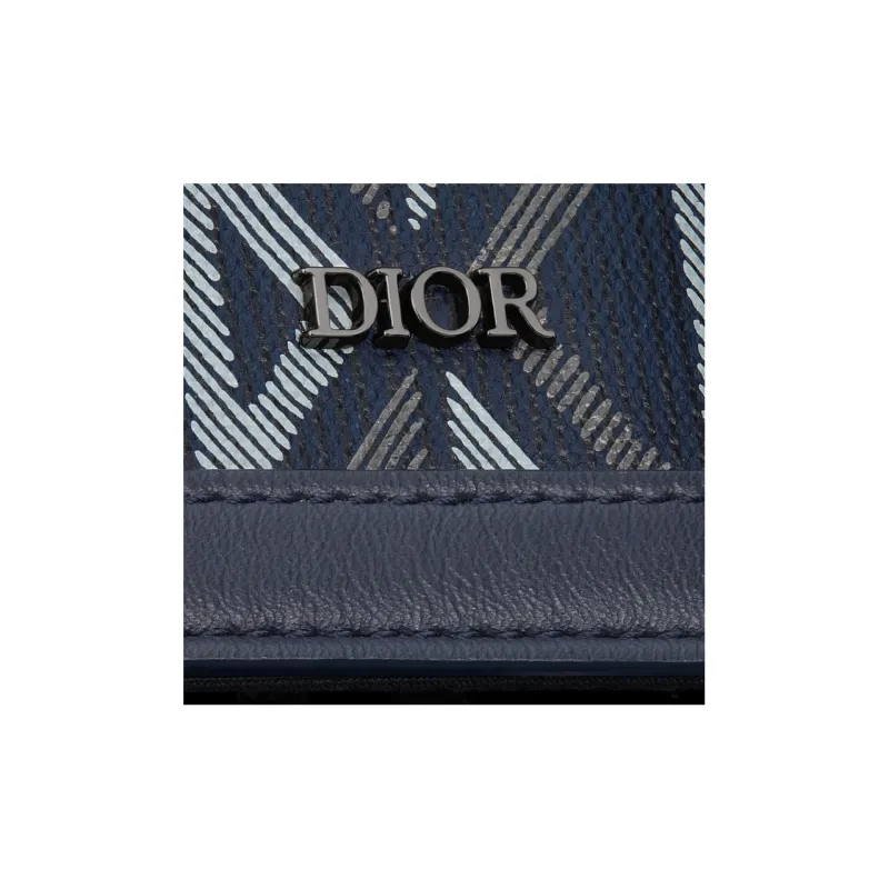 DIOR Canvas Backpack Large Size Men's Marine Blue-4