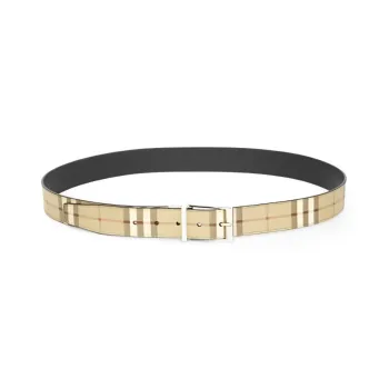 Burberry Checked Buckle Belt
