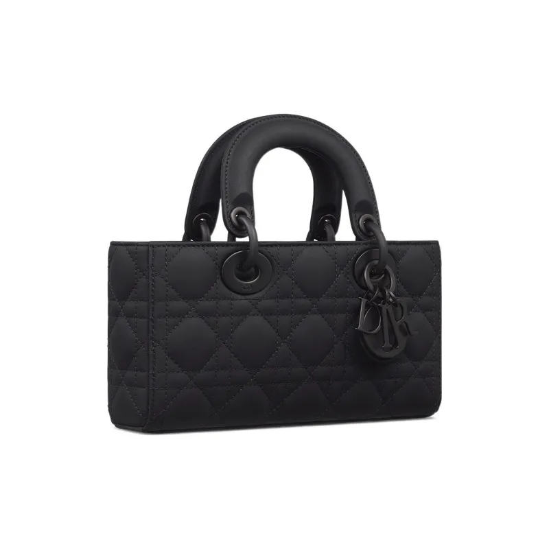 DIOR Lady D JOY Matte Cow Leather Lady Dior Bag, Shoulder Bag, Crossbody Bag, Handbag Trumpets Women's Black-1