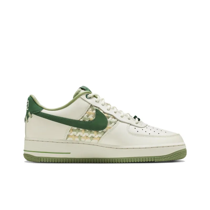 Nike Air Force 1 Low '07 Premium NAI KE Bamboo Weave Sail Gorge Green-1