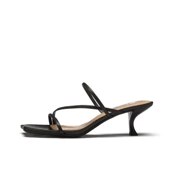 73Hours Love Assist Stylish Sandal 5.5cm Women's Black