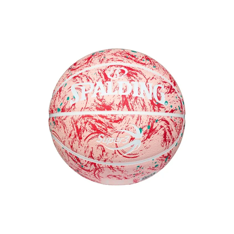 SPALDING SUPER3 Super League Series Rubber Basketball Pink Size 5 Training Unisex-0