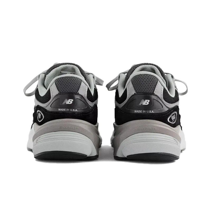 New Balance 990v6 MiUSA Black Grey White Women's-4