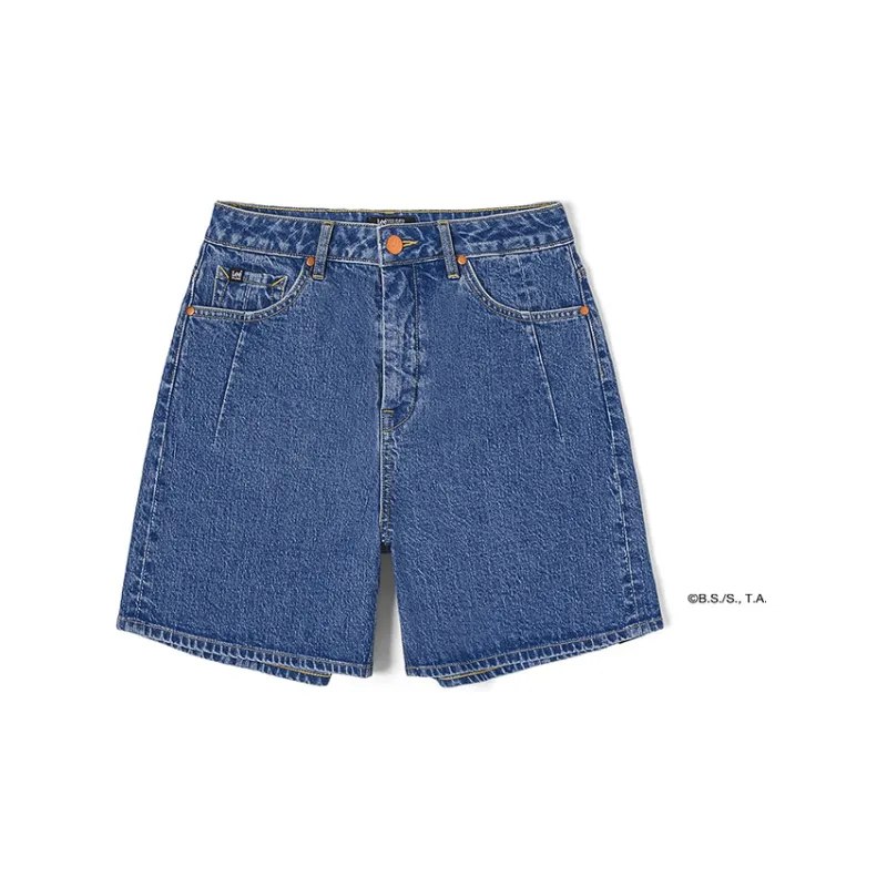 Lee Xline X Dragon Ball Z Collaboration Collection Lee X Dragon Ball Collaboration Denim Shorts Women's Medium Blue-1