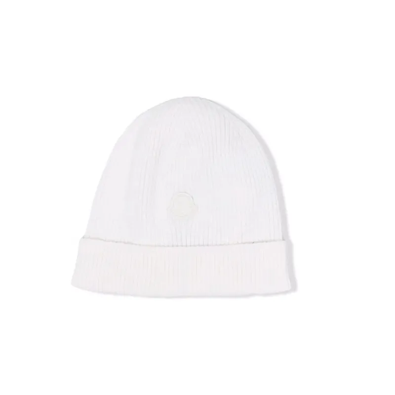 Moncler Logo patch Ribbed knit Beanie-0