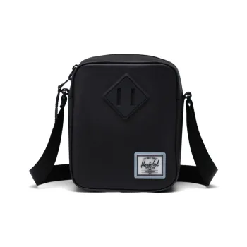 Herschel Recycled Material Shoulder Bag, Crossbody Bag, Sling Bag, Small Square Bag Regular Unisex Black
