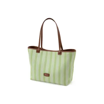 VENOF Canvas Crossbody Large Capacity Commute Tote Canvas Bag Regular Women's Lovebird Green